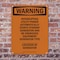 Signmission Interrupting Utility Power Automatically OSHA Warning Sign, Plastic, 10in W x 14in L, 2PK OS-2PACK-WS-P-1014-V-13264 - alternate 2